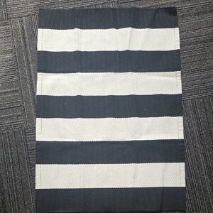 Striped Black and White Rug